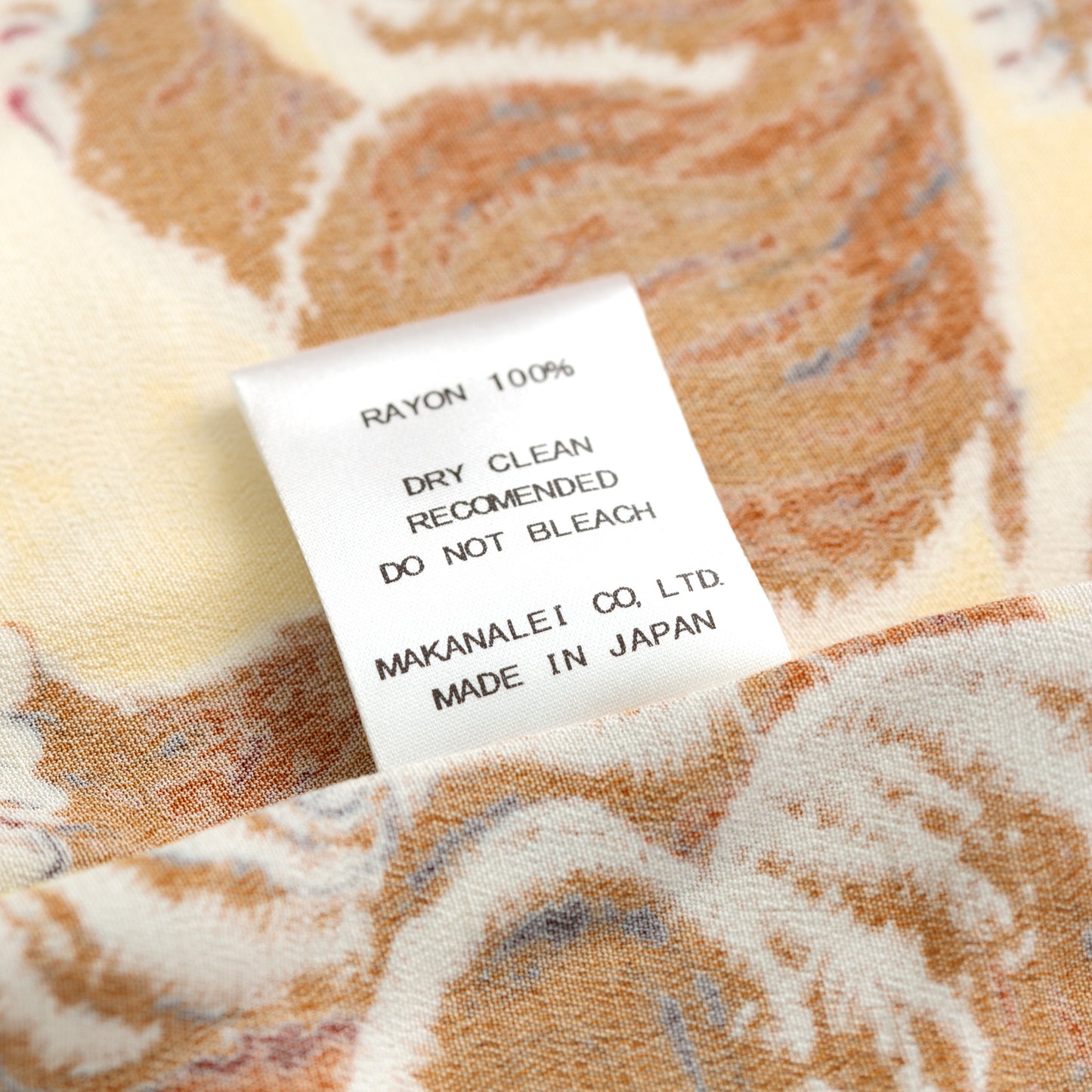 フラケイキ アロハシャツ長袖【LONG SLEEVE 100 tigers 3 / 百虎3 】 HK-19011L /YELLOW