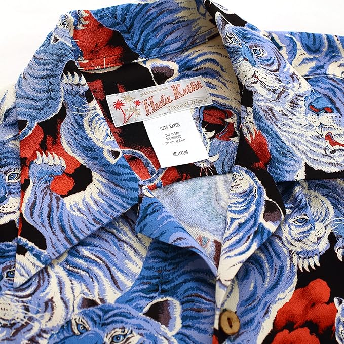フラケイキ アロハシャツ【100虎 3 / 100 tigers 3 】 HK-19011 /ROYAL