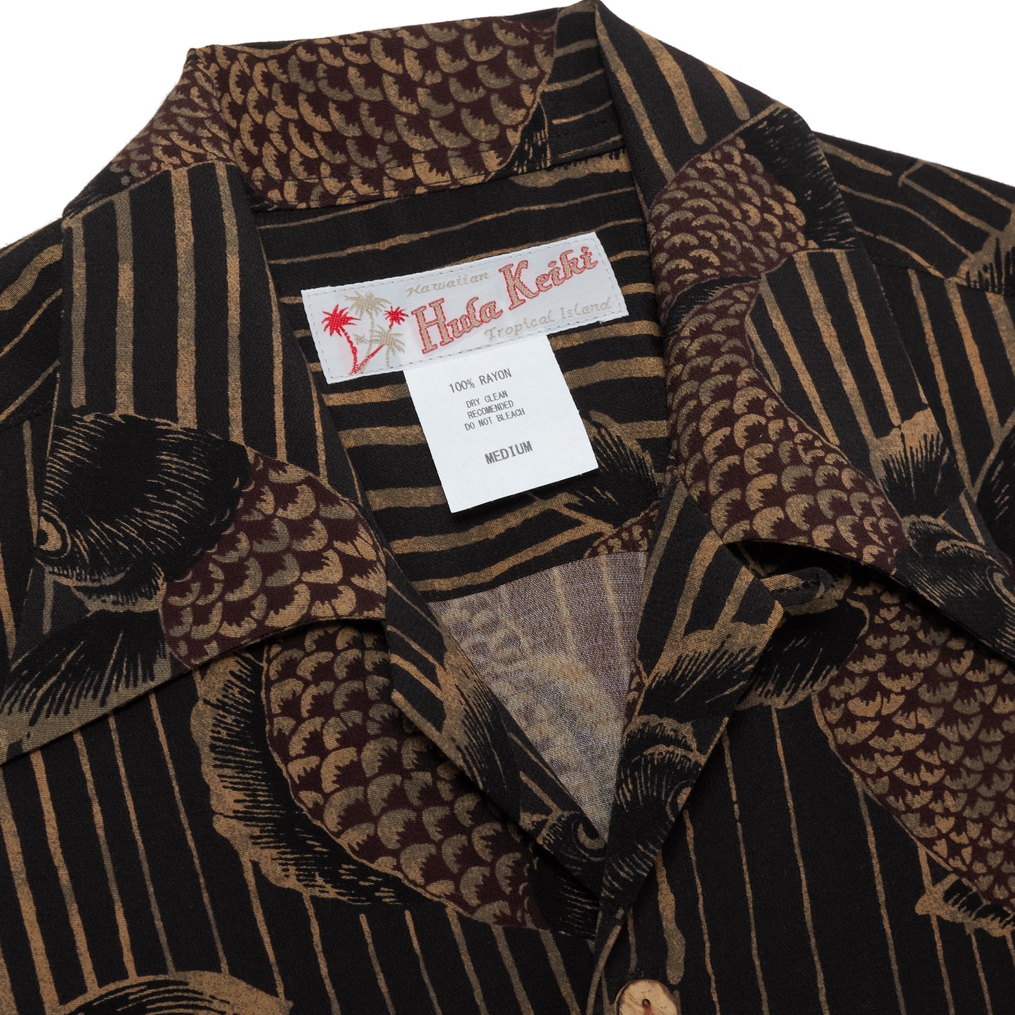 HULA KEIKI (フラケイキ) アロハシャツ【鯉 /CARP  】HK-19015 /BLACK