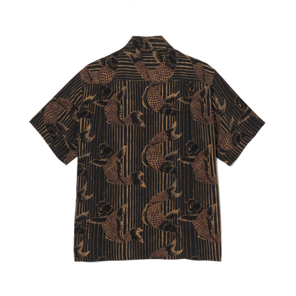 HULA KEIKI (フラケイキ) アロハシャツ【鯉 /CARP  】HK-19015 /BLACK