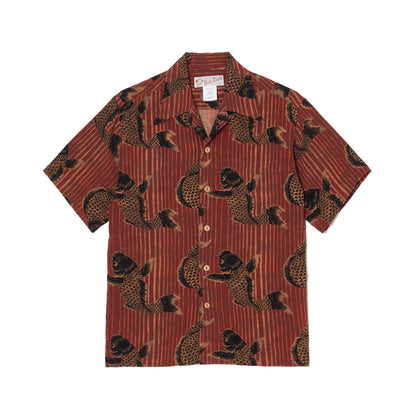HULA KEIKI (フラケイキ) アロハシャツ【鯉 /CARP  】HK-19015 /RED