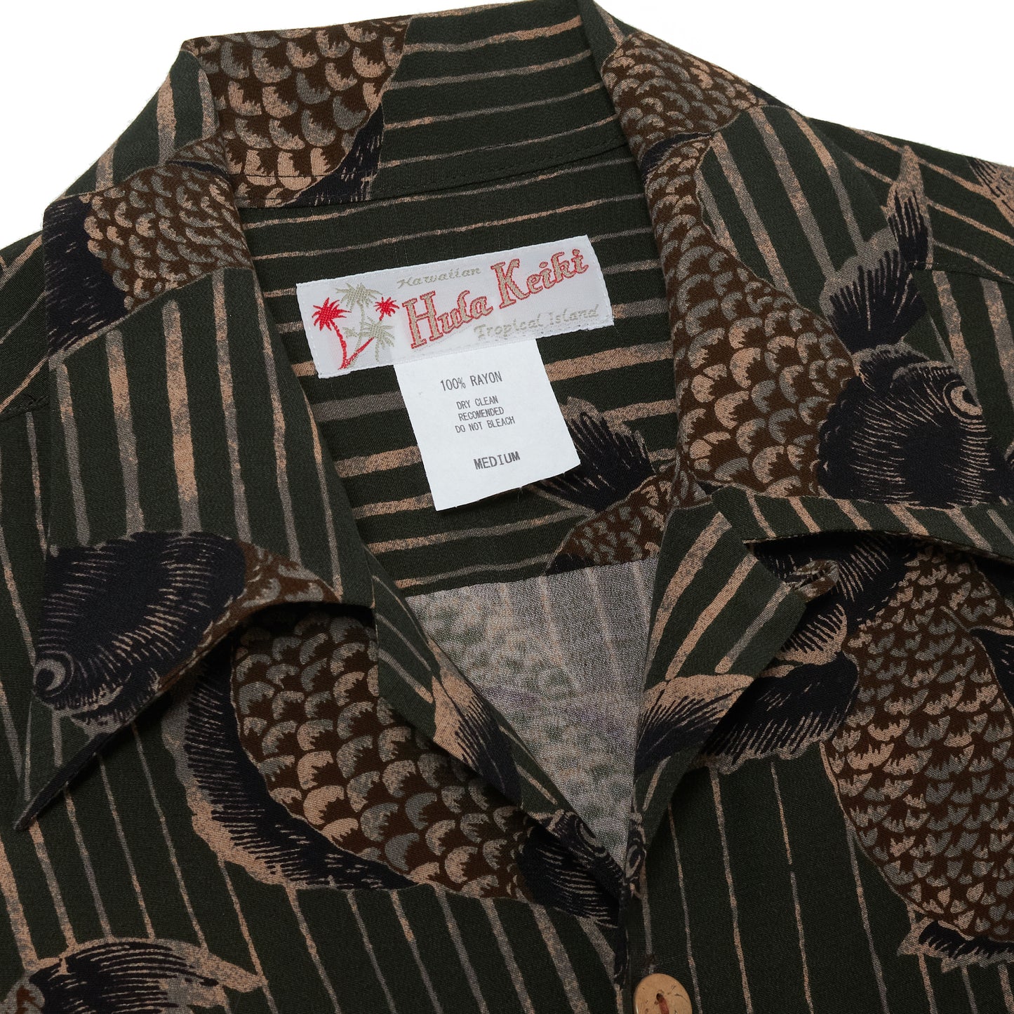 HULA KEIKI (フラケイキ) アロハシャツ【鯉 /CARP  】HK-19015 /GREEN