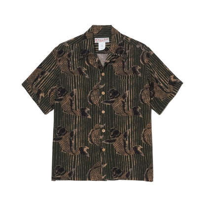 HULA KEIKI (フラケイキ) アロハシャツ【鯉 /CARP  】HK-19015 /GREEN